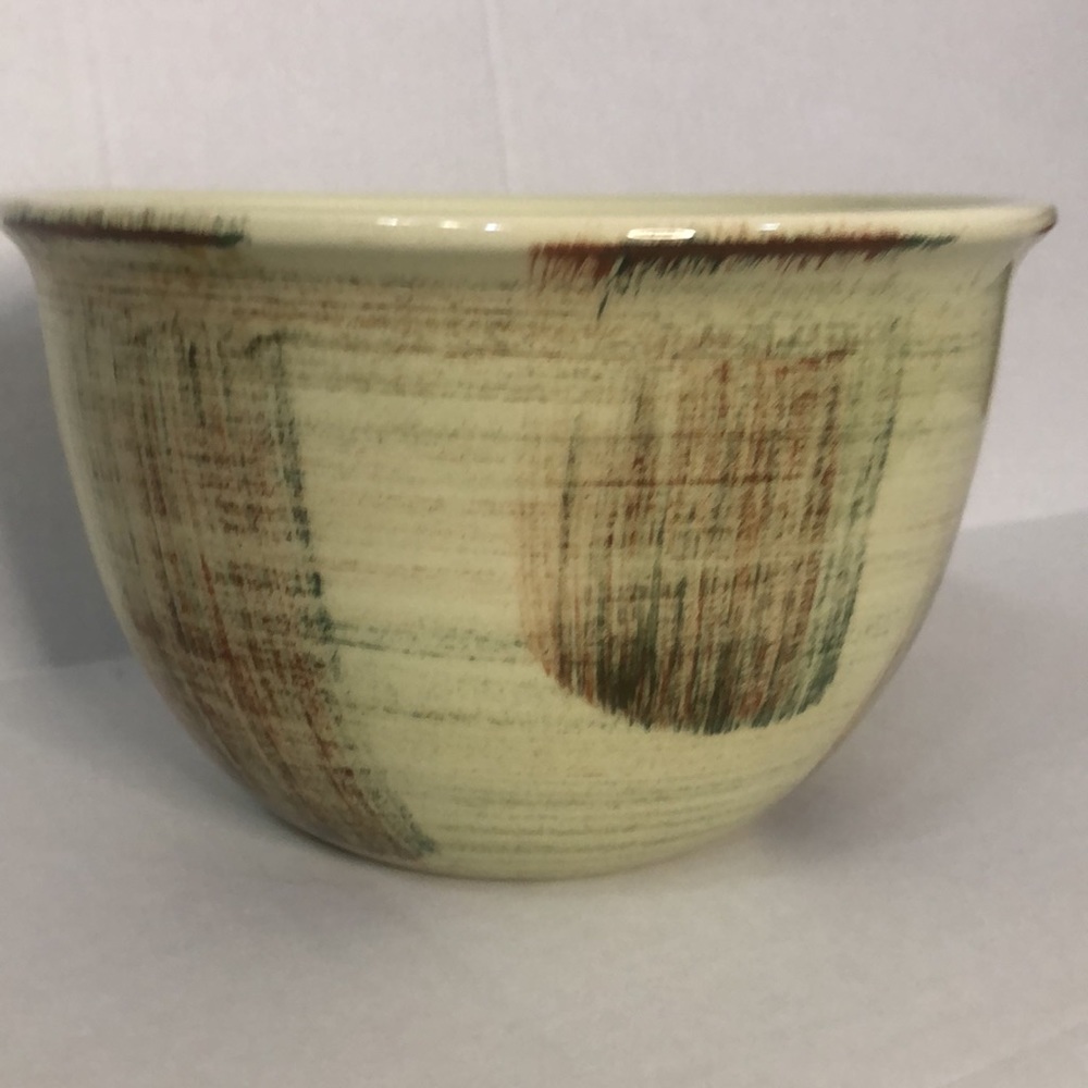 Vintage Vernonware Raffia Pattern Serving Bowl. Mid Century. Made in the USA